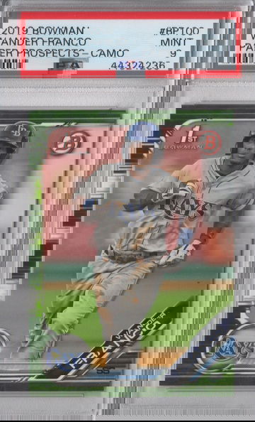 2019 Bowman Wander Franco Camo PSA 9