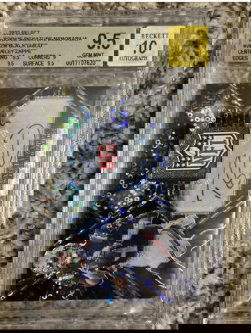 2022 Select Rookie Signature Prizm Black Disco Bailey Zappe 1/1 BGS 9.5 Auto 10