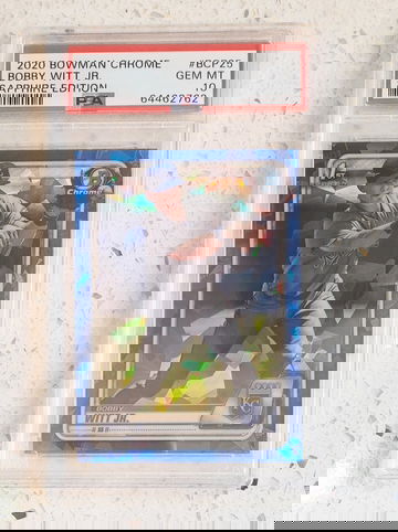 2020 Bowman Chrome Sapphire Refractor Bobby Witt Jr. Rookie PSA 10