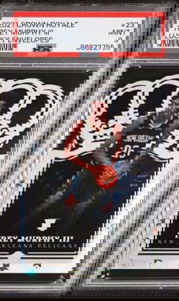 2021-22 Panini Crown Royale Trey Murphy III Lucky Envelopes Rookie SP /8 PSA 9