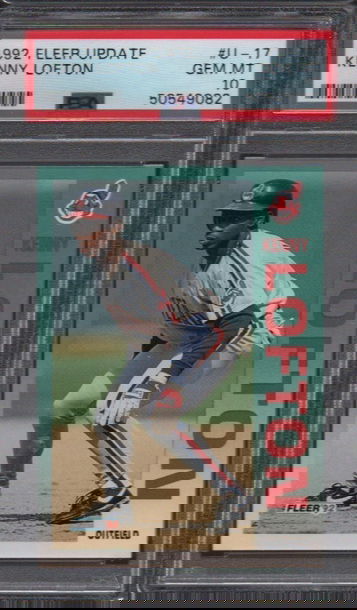 1992 Fleer Update Kenny Lofton PSA 10 Gem Mint