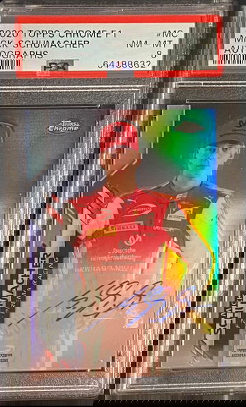 2020 Topps Chrome F1 Mick Schumacher Refractor Auto Rookie RC F2 Formula 1 