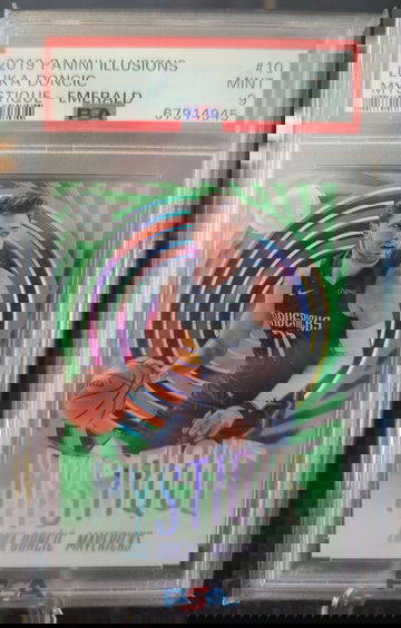 2019 Panini Illusions Luka Doncic Mystique Emerald PSA 9