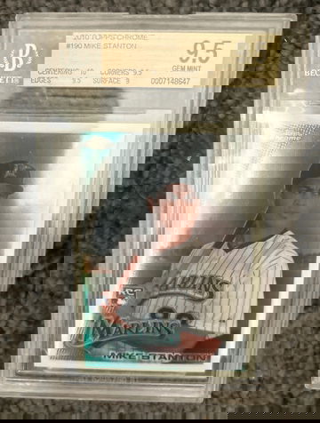 2010 Topps Chrome Mike Stanton RC #190 BGS 9.5