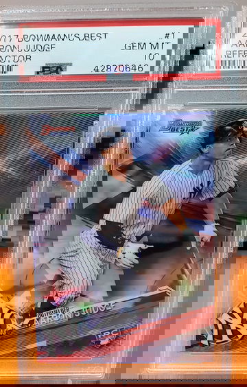 2017 Bowman's Best Aaron Judge RC Refractor PSA 10