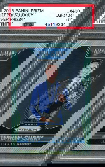 2015 Prizm Silver STEPHEN CURRY MVP PSA 10