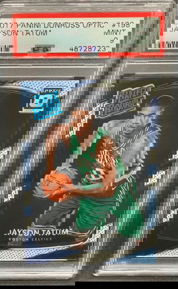 Jayson Tatum 2017 Panini Donruss Optic PSA 9