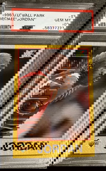 1996 U.D. BALL PARK MICHAEL JORDAN #3 PSA 10 Pop 4