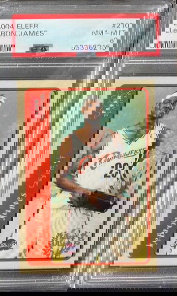 2004 Fleer Lebron James #210 PSA 8