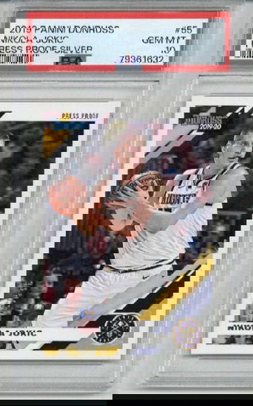 2019 PANINI DONRUSS PRESS PROOF SILVER #55 NIKOLA JOKIC /349 PSA 10 LOW POP 4