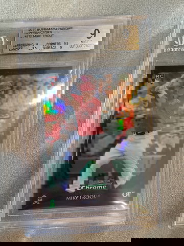 2011 Bowman Chrome Mike Trout Refractor BGS 9