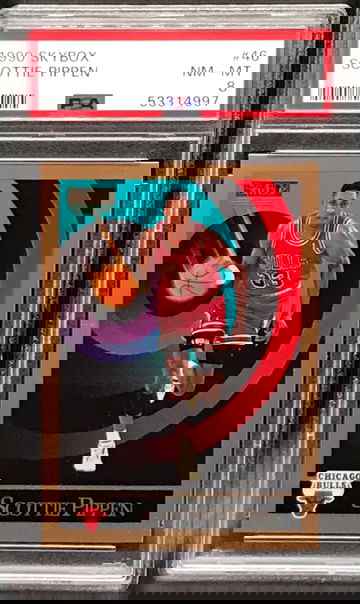 1990-91 Skybox #46 Scottie Pippen PSA 8 NM-MT