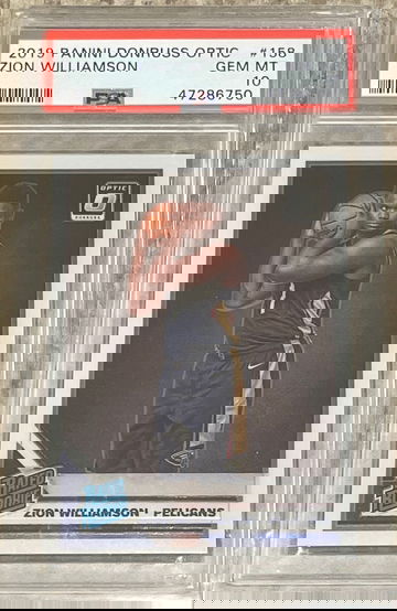 2019 Donruss Optic Rated Rookie Zion Williamson PSA 10