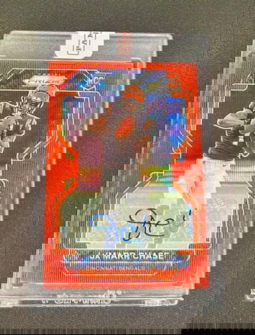 2021 Ja’Marr Chase Panini Prizm Ruby Red Wave Rookie Auto /149 SEALED #337 RC SP Autograph Jamarr