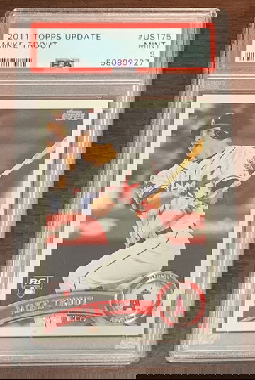 2011 Topps Update Mike Trout PSA 9
