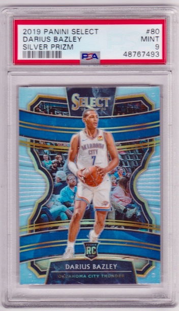2019-20 Panini Select Darius Bazley PSA 9