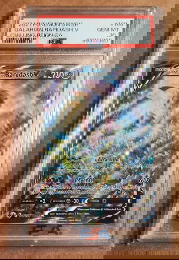 2021 Pokemon swsh Chilling Reign Galarian Rapidash # 168 Psa 10 