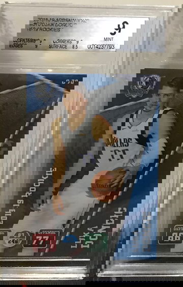 2018 panini Adrenalyn XL #C70 Luka Doncic Rookies RC bgs9