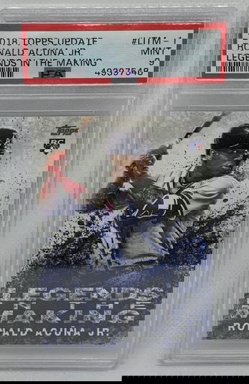 2018 Topps Update #LITM1 Ronald Acuna Jr. Legends In The Making RC PSA 9 MINT