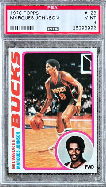 1978 TOPPS MARQUES JOHNSON #126 PSA 9 MINT