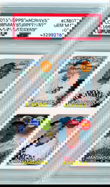 2013 Topps Archive #CMGT Cobb/Mays/Griffy/Trout PSA 10 GEM MINT!