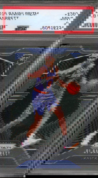 2019 Prizm RJ Barrett RC PSA 9 