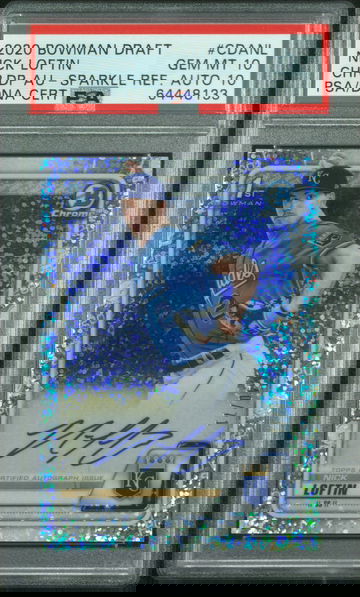 2020 Bowman Draft Nick Loftin Sparkle Refractor PSA 10 auto 10 /71