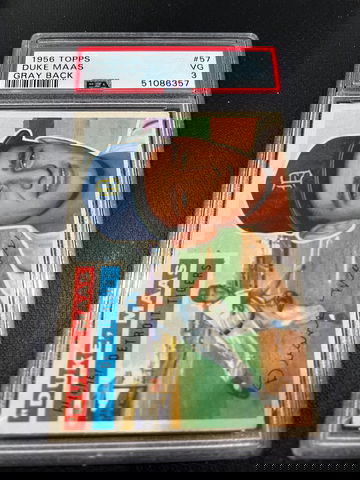 1956 Duke Maas PSA 3 - Detroit Tigers