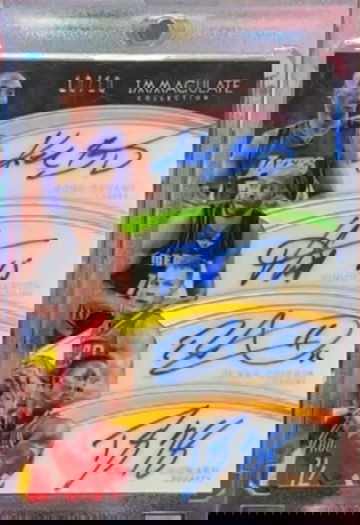 2015 Kobe Bryant, Dwight Howard, Blake Griffin, Vince Carter Immaculate Quad Autographs /10