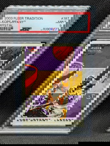 2003 Fleer Traditions Crystal Kobe Bryant #187 PSA 9 