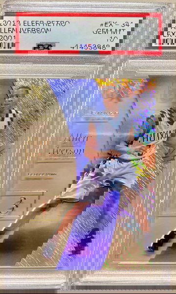 2012-13 Allen Iverson SkyBox Fleer Retro EX 2001 #EX-34 PSA 10 GEM MINT