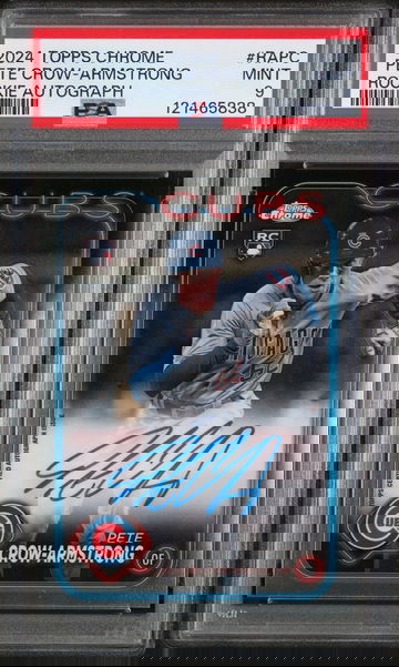 2024 Topps Chrome Rookie Autograph Pete Crow-Armstrong #RA-PC PSA 9