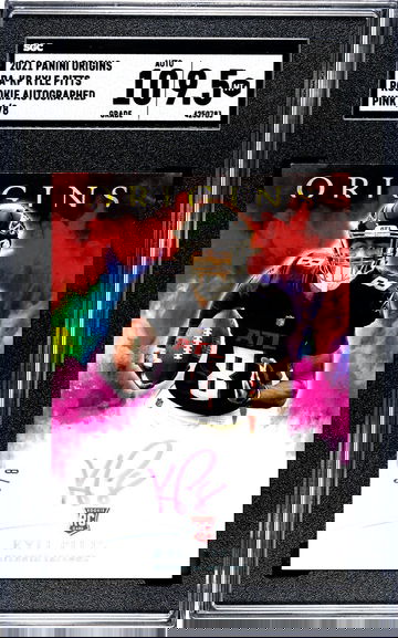 2021 Panini Origins RA-KP Kyle Pitts Rookie Autographed Pink 6/8