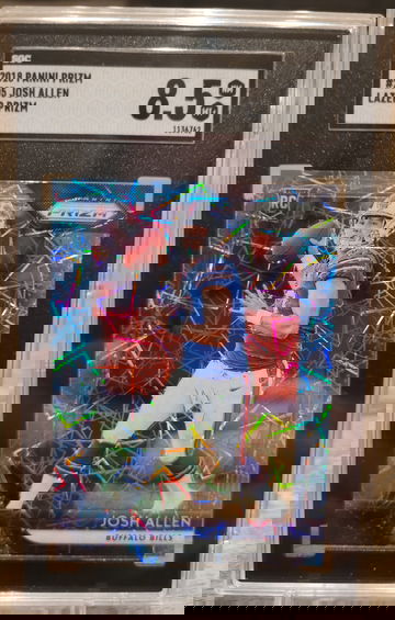 2018 Panini Prizm Josh Allen Lazer Prizm SGC 8.5