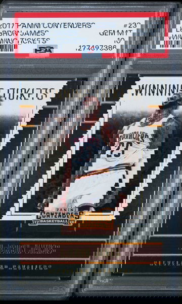 2017 Panini Contenders LeBron James Winning Tickets PSA 10 