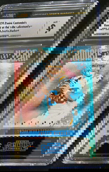 2020 Panini Contenders Justin Herbert Rookie of the Year 