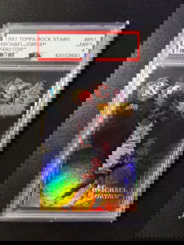1997 Topps Rock Stars Refractor #RS1 Michael Jordan  PSA 9