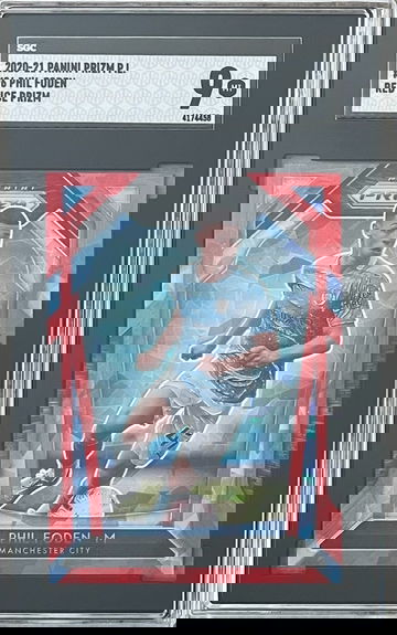 PHIL FODEN 2020-21 Premier League RED ICE PRIZM #96 Manchester City SGC 9
