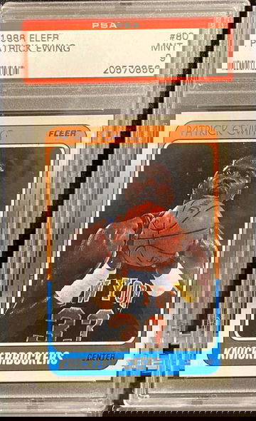 1988 Fleer Patrick Ewing PSA 9