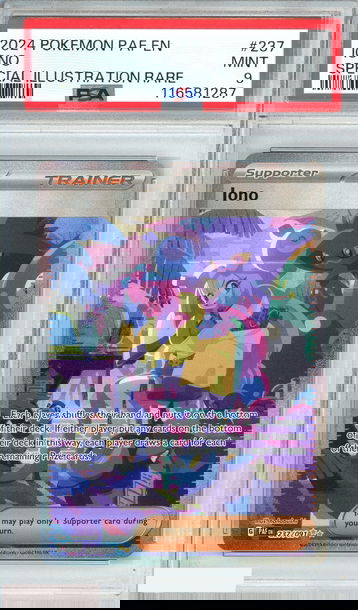 2024 POKEMON PAF EN-PALDEAN FATES IONO #237 SPECIAL ILLUSTRATION RARE PSA 9 MINT