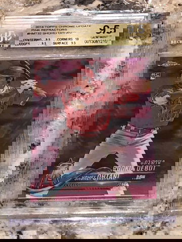 2018 Topps Chrome Update Shohei Ohtani Pink Refractor