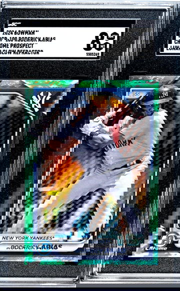 2024 Bowman Chrome Lunar Glow Refractor Roderick Arias #BCP-100 SGC 8