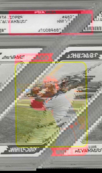 1974 Topps Baseball Card Luis Alvarado #462 PSA 7 Chicago White Sox