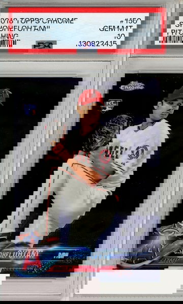 2018 TOPPS CHROME SHOHEI OHTANI #150 PITCHING PSA 10 GEM MT RC