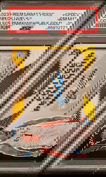 2023 PRIZM DRAFT Dereck Lively Black Gold RC Penmanship Auto DUKE PSA 10 GEM MT