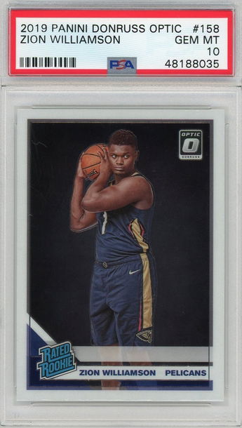  Zion Williamson Optic PSA 10