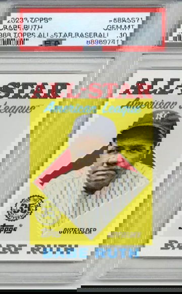 2023 TOPPS 1988 TOPPS ALL STAR BASEBALL #88AS31 BABE RUTH YANKEES PSA 10