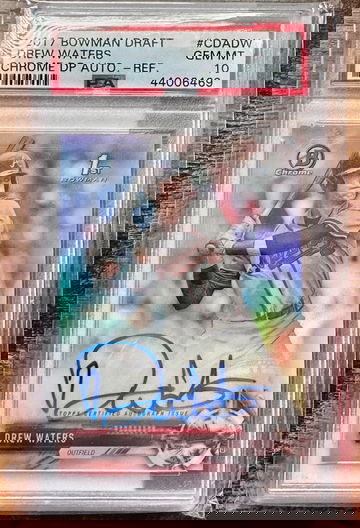 2017 Bowman Draft Drew Waters Auto Refractor /499 PSA 10