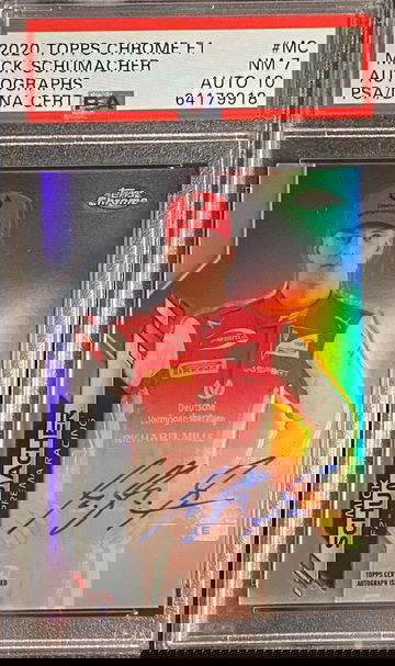 2020 Topps Chrome Sapphire F1 Mick Schumacher Refractor Auto Rookie RC F2 Formula 1 