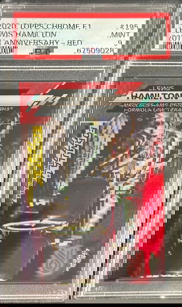 2020  Topps Chrome F1 Lewis Hamilton Red 70th Anniversary Refractor Formula 1 Award Winners Mercedes 